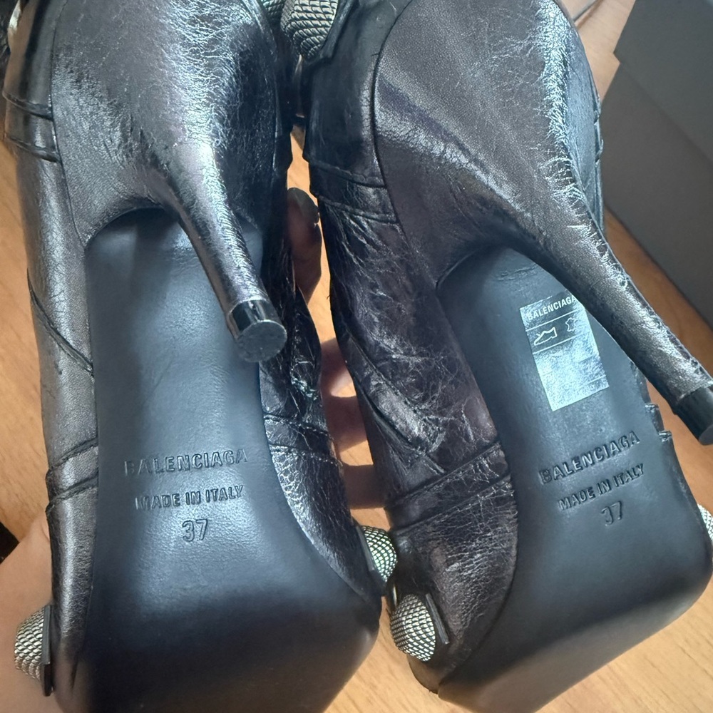 Balenciaga Cagole Metallic Boots - Picture 3 of 7